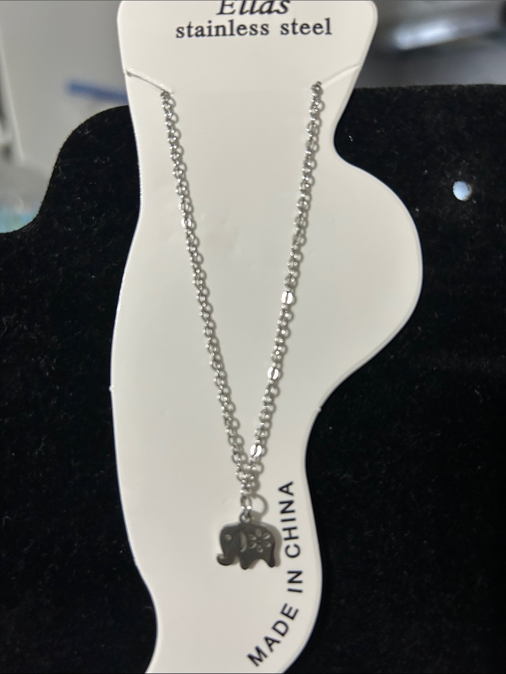 Ella Silver Elephant Charm  Ankle Bracelet